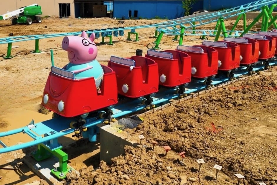 First rides installed at Peppa Pig Theme Park in North Richland Hills