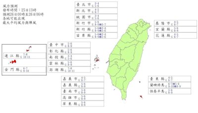 連放3天颱風假？凱米最新風雨預測 4地區、12縣市達停班課標準