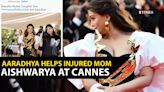 Aishwarya Rai Bachchan defies Injury, dominates Cannes red carpet with glamour; Aaradhaya's pictures helping her mother melt hearts online | Etimes - Times of India Videos