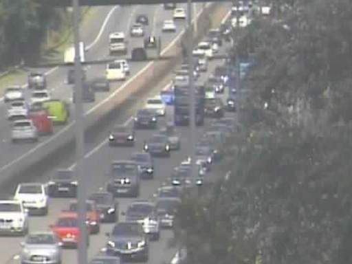 M5 two hour delays after car flips near Bristol causing 14 miles of traffic