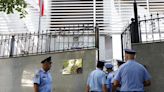 Albanian police search empty Iranian embassy after papers burned