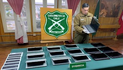 Carabineros detuvo a dos personas y recuperó la mayoría de artículos electrónicos robados en colegios de Porvenir