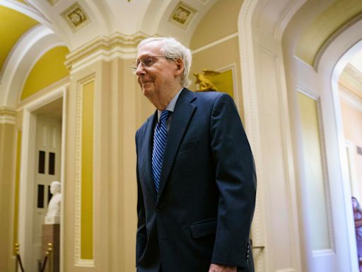 After long battle over Ukraine aid, Mitch McConnell says largest foes were outside Congress