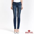 BRAPPERS 女款 新美尻系列-女用彈性W刺繡鑲鑽窄管褲-藍