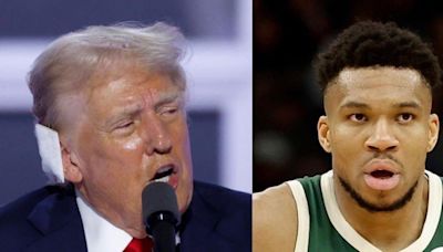 Trump menciona a Antetokounmpo en su campaña… y comete esta pifia