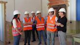 El alcalde de Ontinyent visita la reanudación de las obras del CEIP Martínez Valls