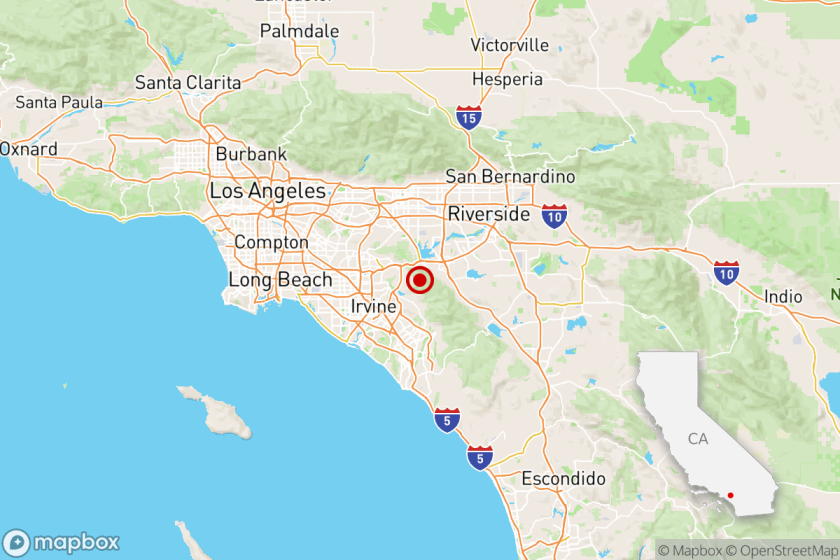 4.1 earthquake strikes near Corona, slightly shakes Southern California