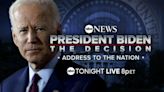 President Biden to address nation from Oval Office on decision to exit 2024 race and what comes next