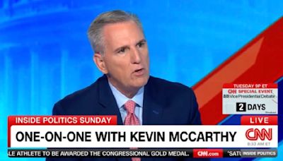 Kevin McCarthy Gets Defensive Addressing Trump Calling Harris ‘Mentally Disabled’