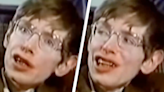 Extraordinary footage of Stephen Hawking speaking without use of his voice synthesizer resurfaces