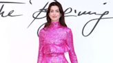 Anne Hathaway Channels Barbie in All-Pink Look During Valentino Fashion Show in Rome