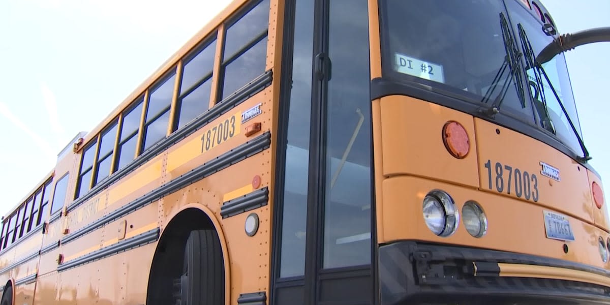 Student injured after CCSD, RTC buses collide in central Las Vegas