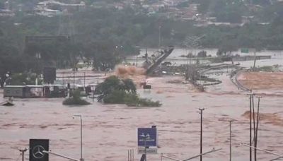 Watch: Boat slams into bridge, capsizes as death toll rises amid catastrophic flooding in southern Brazil