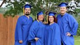 Mom earns degree 32 years later, graduates with 3 of her children