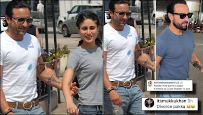 'Is all well?': Saif Ali Khan removes Kareena's named tattoo from his forearm; leaves netizens worried