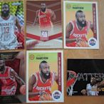 網拍讀賣~James Harden~火箭隊球星~大鬍子~黃紅亮卡~普特卡~共6張~