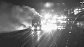 Semi trailer fire cleanup continues hours after shutting down I-15 in Utah County