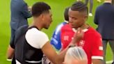 Watch England star Jude Bellingham's classy gesture to gutted Manuel Akanji