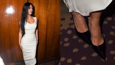 Kim Kardashian Proves the Elegance of a Patent Leather Black Pump at The Kering Foundation’s Caring for Women Dinner