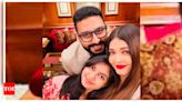 Aishwarya Rai shares a sweet family picture with Abhishek Bachchan and Aaradhya on her wedding anniversary; fans REACT - See post | - Times of India