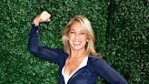 At 66, Denise Austin Shows Off Toned Abs and Legs in Neon swimsuit