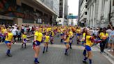 Niños y adultos mayores que se capacitan en los nueve CAMI fueron parte del desfile Guayaquil, ciudad de todos