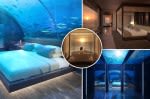 Watch sharks swim while you sit on the toilet at the ‘world’s most expensive underwater hotel’ from $10K/night: ‘Best place we’ve ever stayed’