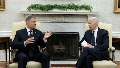 Biden, Romanian President Klaus Iohannis celebrate 20 years of NATO membership