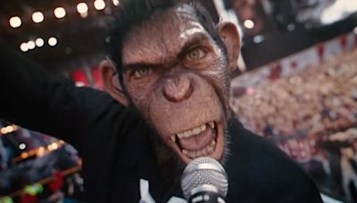 First look at Robbie Williams as a monkey in new film leaves US fans baffled