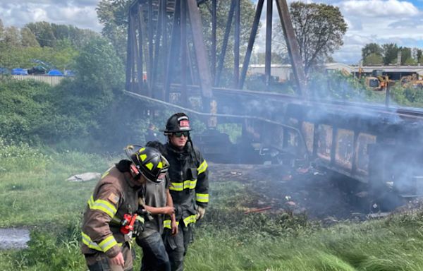 Tukwila train trestle being evaluated after fire
