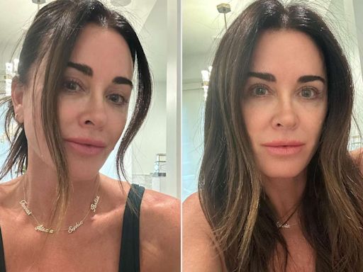 Kyle Richards Posts Makeup-Free Selfies After Microblading Brows and Getting Lip Blushing