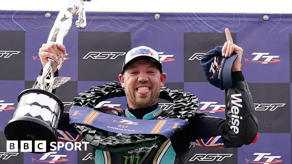 Isle of Man TT: Hickman wins dramatic Superbike race as Dunlop denied