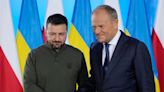 Ukraine’s Zelensky discusses further Nato support with Donald Tusk