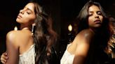 Suhana Khan looks hotter than ever in sheer white corset with matching slit-cut skirt