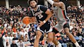 Gonzaga's Michael Ajayi goes head to head with Washington State's Isaac Jones, Jaylen Wells at NBA combine