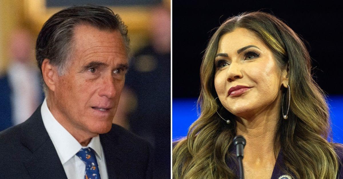 Mitt Romney Scolds Kristi Noem for Shooting Her 14-month-old Puppy