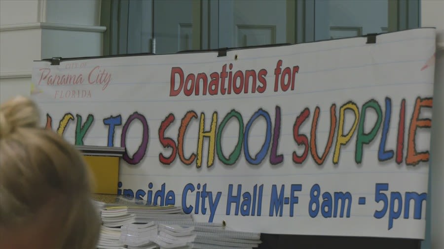 Panama City employees and residents wrap up back-to-school supply drive