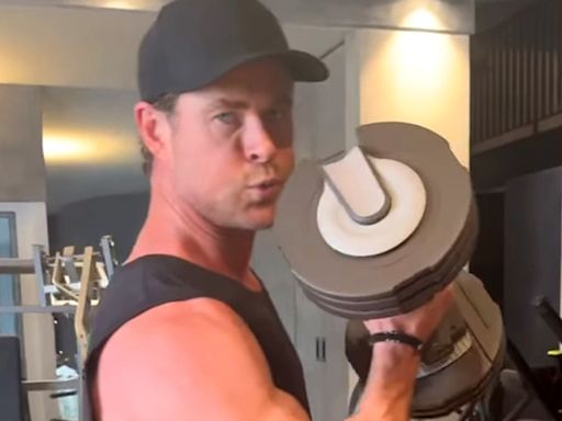 Chris Hemsworth Urges Fans to 'Get Your Pump on' with Flexy Arm Workout