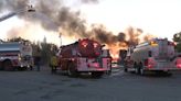 Tracy pallet yard fire forces school, road closures
