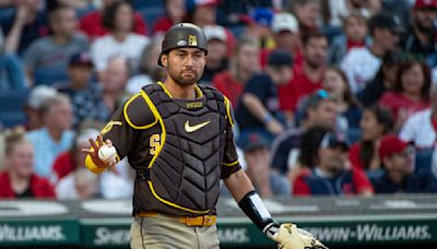 Padres catcher Kyle Higashioka receives replica medal for grandfather's World War II service