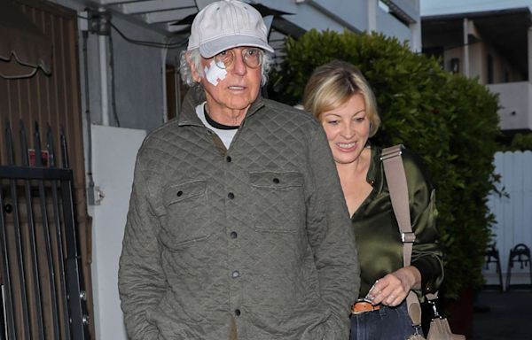 Larry David Wears Bandage on His Face During Dinner Date with Wife Ashley Underwood in Los Angeles