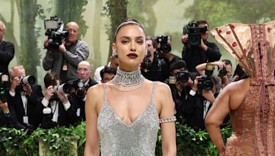 Irina Shayk Shimmers in 70,000 Swarovski Crystals at Met Gala 2024