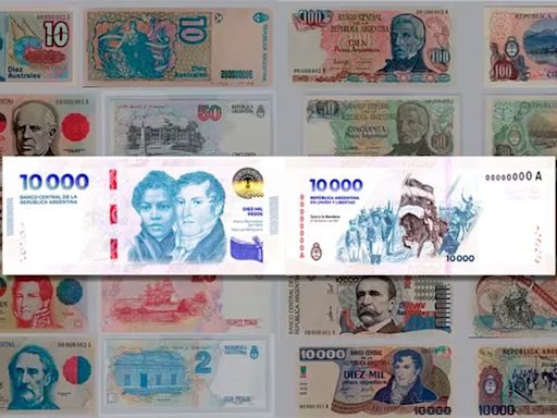 La historia de los billetes argentinos: cuáles fueron los de mayor denominación y qué próceres los ilustraron