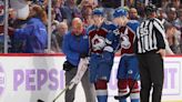 Avalanche's Artturi Lehkonen taken to hospital after head-first collision into boards