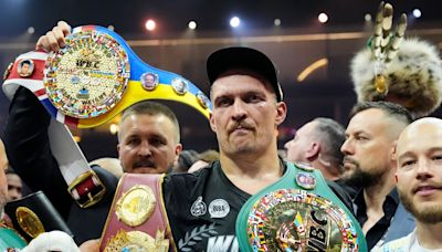 Oleksandr Usyk vacates IBF heavyweight title in 'present' to Anthony Joshua and Daniel Dubois