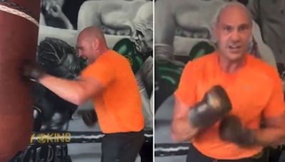 Tyson Fury back in gym with Oleksandr Usyk warning days after being escorted fro