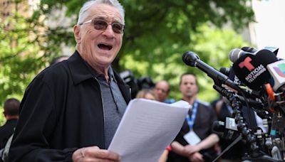 Robert DeNiro, Former Capitol Police Officers Slam Trump Outside His Criminal Trial