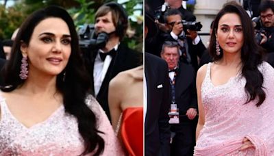 Cannes 2024: Preity Zinta's Pink Saree Moment Was Served With A Dollop Of Sparkle