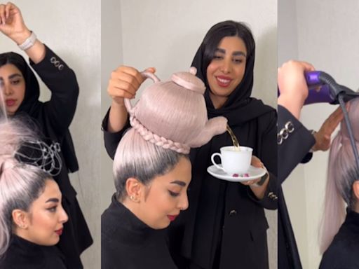 Chai Lovers Will Be Stunned By Viral Video Of Tea Pot-Inspired Hairstyle