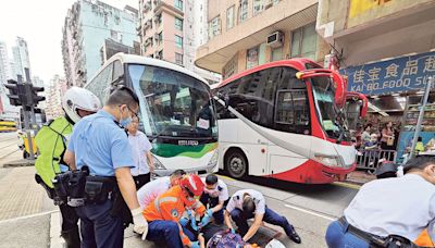 旅巴疑睇錯燈 七旬婦筲箕灣捱撞危殆 - 20240425 - 港聞